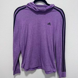 Adidas Purple Black Hoodie Size Small